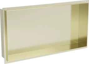 Mexen X-Wall-NR raft încastrat fără flanșă 60 x 30 cm, auriu periat - 1951603010