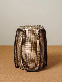 Taburet, din seagrass si metal, Quadrumac