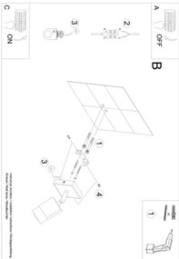 Spot de perete NERO 1xGU10/40W/230V negru/auriu Sollux SL.1069