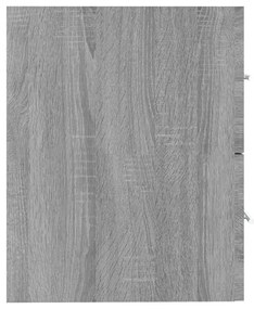 Dulap de chiuveta, sonoma gri, 60x38,5x48 cm, lemn prelucrat