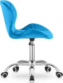 OFERTA Fotoliu de birou albastru regal AVOLA VELVET II. calitate