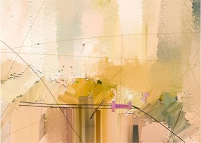 Tablou pe sticlă - Abstract, pictură în ulei (70x50 cm)