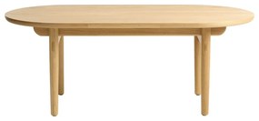 Măsuță de cafea în culoare naturală cu aspect de lemn de stejar 70x130 cm Carno – Unique Furniture