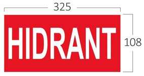 Autocolant HIDRANT, pentru lampi BC14-0900, Braytron