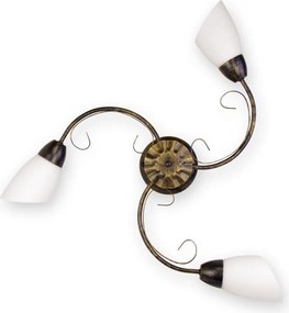 BRILAGI - Plafonieră VINE 3xE27/40W/230V diam. 75 cm patină/alamă