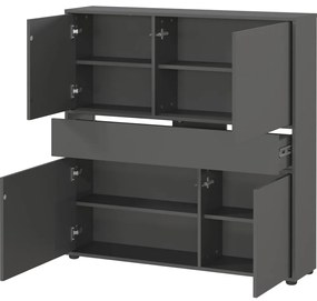 Dulap gri antracit 105x108x25 cm Ameca 2.0 – Germania