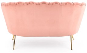 Canapea fixa Amorinito XL velvet roz