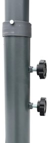 Umbrelă de grădină metalică 270 cm - teracotă