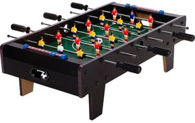 Mini fotbal de masă cu picioare, 70 x 37 x 25 cm, negru