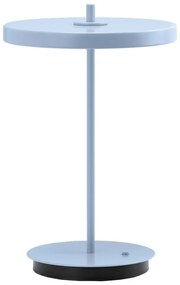 Veioză albastru-deschis LED din metal cu abajur din metal (înălțime 31 cm) Asteria Move – UMAGE