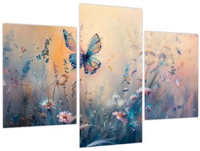 Tablou - Pajiște cu Fluture II (90x60 cm)