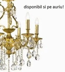 Lustra cristal Venezian diam. 73cm GIOCONDA SP8 ARGENTO 044934