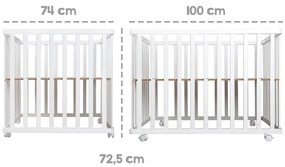 Țarc pentru copii gri 100x75 cm – Roba