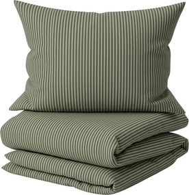 Lenjerie de pat din bumbac SOFT STRIPES verde Dimensiune lenjerie de pat: 70 x 80 cm | 140 x 200 cm