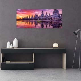 Tablou - Buddha la apus (120x50 cm)