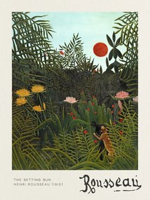 Reproducere The Setting Sun - Henri Rousseau