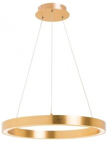 Lustra LED design modern circular CARLO auriu, diametru 50cm