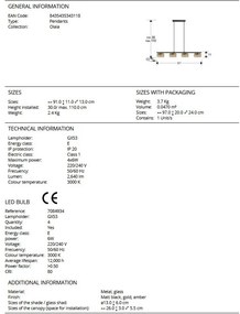 Lustra LED suspendata design modern Olaia 4L