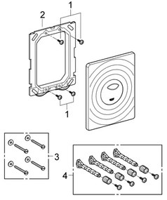 GROHE 38861000 - Placă de acționare SURF, 156 × 197 mm, crom lucios