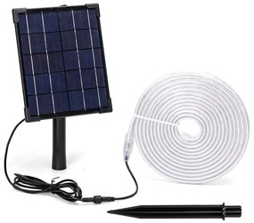 Bandă LED RGB solară dimabilă LED/5W/3,2V 5+2m IP65 + telecomandă