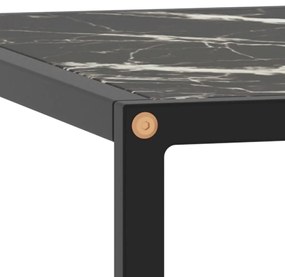 Masuta de cafea, negru cu sticla neagra marmorata, 80x80x35 cm 1, marble black, 80 x 80 x 35 cm