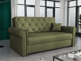 Canapea extensibilă Clovea Roma III (Verde) (cu sp. depozitare). Promo -16%. 1105519