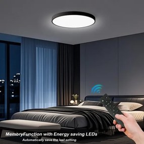 Brilagi - Lampă LED dimabilă POOL SMART, 100W, 230V, Ø 80 cm, Wi‑Fi Tuya, negru + telecomandă