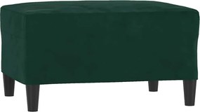 vidaXL Taburet, verde închis, 70x55x41 cm, catifea