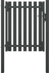 vidaXL Poartă de gard de grădină, oțel, 100x100 cm, antracit