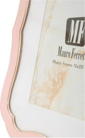Ramă foto roz-deschis cu picior de susținere din metal/din sticlă 17x22 cm Margot – Mauro Ferretti