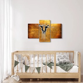 Tablou perechii dansând pictate (90x60 cm)