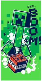 Minecraft prosop de baie, prosop de plajă Boom 70*140cm