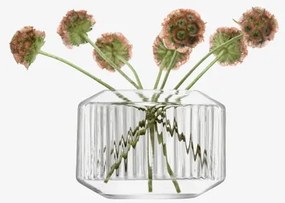 Sfeșnic lumânări mici/vază Rotunda, î. 7 cm, transparent/ă - LSA international