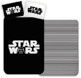 Star Wars Black set de lenjerie de pat 140x200cm, 70x90 cm