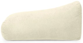 Fotoliu bean bag crem cu tapițerie din țesătură bouclé Snug 130 – SLOWDOWN