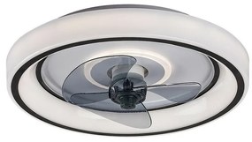 Plafonieră cu ventilator Rabalux 71009 Horacio cu LED, negru