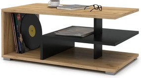 LINK stejar auriu / negru, masuta de cafea