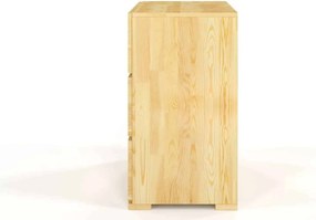 Comodă lemn masiv TerraCraft Pin 3 Sertare, 80 × 45 × 81 cm - Natural