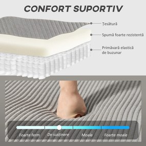 HOMCOM Canapea Extensibilă Modernă în Formă de U și Spații de Depozitare, Catifea Reiată, 282x140x86 cm, Gri | Aosom Romania