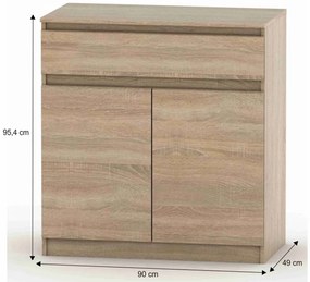 Dulap HANY NEW 007, stejar sonoma