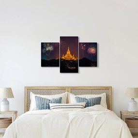 Tablou cu artificii în Asia (90x60 cm)