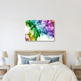 Tablou pe sticlă - fum colorat (70x50 cm)