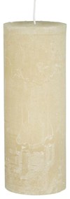 IB Laursen Lumanare coloana RUSTIC FOG CREAM 18 cm crem