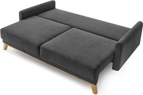 Canapea extensibilă Bobochic Paris Balio, gri închis