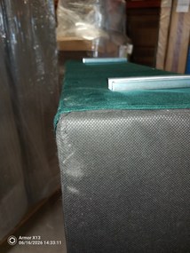 OFERTA Canapea extensibila reversibila in forma de L SILVIANO 230x140 cm, verde inchis II. calitate