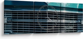 Tablou - Cadillac (cu ceas) (90x30 cm)