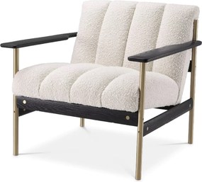 Fotoliu elegant design LUX Elan, Boucle crem