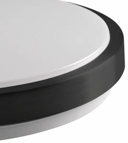 Plafonieră BENEDYKT 2xE27/20W/230V d. 33 cm negru