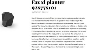 Ghiveci / Jardiniera plante design decorativ modern FAZ PLANTER XL II