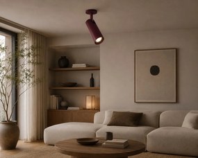 Spot incastrat directionabil cu bec GU10 Linca burgundy